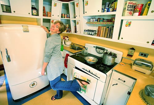 Sandee in 1950s Kitchen